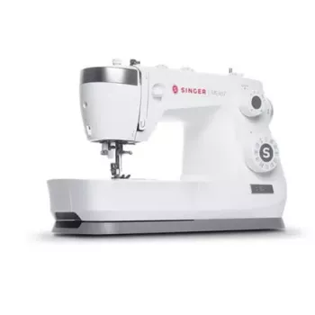 SINGER Nähmaschine ME457 — Haushaltsnähmaschine, 100 Stichmuster, automatischer Nadeleinfädler