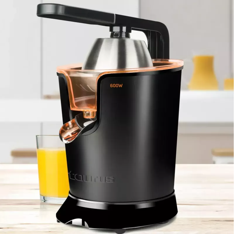 Zentrifugalentsafter Taurus Easy Press 600 — 600 W, 0,65 L Saftbehälter, Edelstahlgehäuse, Tropfstopp