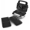Sandwichtoaster Tefal SW7011 — 850 W, Edelstahl und Weiß, kompakt 238×276×98 mm