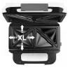 Sandwichtoaster Tefal SW7011 — 850 W, Edelstahl und Weiß, kompakt 238×276×98 mm
