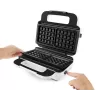 Sandwichtoaster Tefal SW7011 — 850 W, Edelstahl und Weiß, kompakt 238×276×98 mm