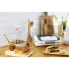 Sandwichtoaster Tefal SW7011 — 850 W, Edelstahl und Weiß, kompakt 238×276×98 mm