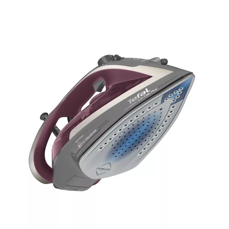 Tefal Ultragliss Anti-Calc Plus FV6840 Dampfbügeleisen, 2800 W, lila, silber
