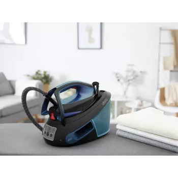 Tefal Express Vision SV8151 2800 W 1,8 l Durilium AirGlide Autoclean-Bügelsohle Blau, Schwarz