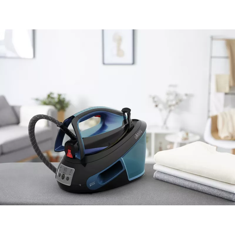 Tefal Express Vision SV8151 2800 W 1,8 l Durilium AirGlide Autoclean-Bügelsohle Blau, Schwarz