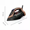 Tefal Ultimate Power Pro FV9E50 Trocken- und Dampfbügeleisen Durilium AirGlide Autoclean-Bügelsohle 3200 W Schwarz, Kupfer
