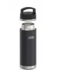 Thermos-Reisebecher THERMOS 130101, vakuumisolierte Thermoflasche 710 ml, Edelstahl, schwarz
