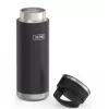 Thermos-Reisebecher THERMOS 130101, vakuumisolierte Thermoflasche 710 ml, Edelstahl, schwarz
