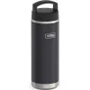 Thermos-Reisebecher THERMOS 130101, vakuumisolierte Thermoflasche 710 ml, Edelstahl, schwarz