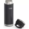 Thermos-Reisebecher THERMOS 130101, vakuumisolierte Thermoflasche 710 ml, Edelstahl, schwarz