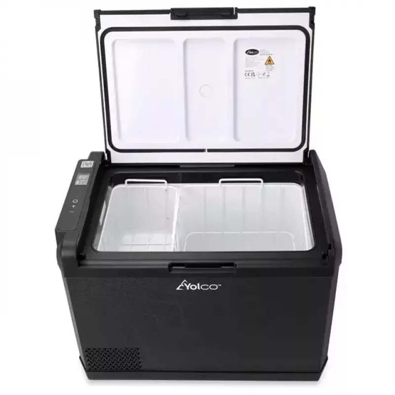 Tragbarer Kompressor-Kühlschrank Yolco GCX47 Schwarz — 47L Kapazität, energieeffizient
