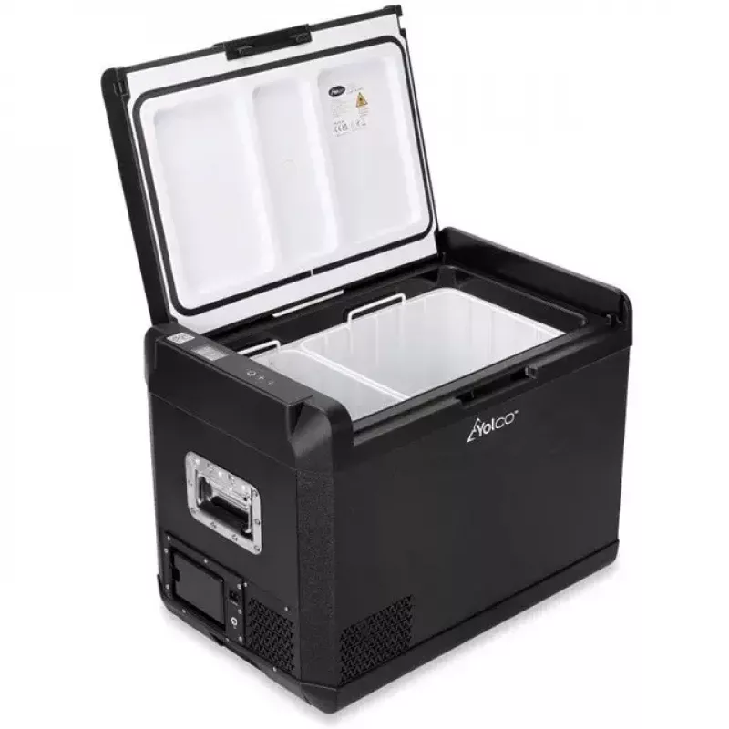 Tragbarer Kompressor-Kühlschrank Yolco GCX47 Schwarz — 47L Kapazität, energieeffizient