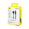USB-Ladekabel Baseus Gem P10373003111-00, 1 m, 2,4 A, Nylonummantelung, Lightning, USB-A, Schwarz