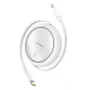 BASEUS Free2pull Expandable USB C To Ip Ligtning Fast Charging Kabel 1 M 20 W White