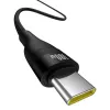 USB-A-auf-USB-C-Kabel Baseus Flash 2 1m 100W Schwarz, USB PD, 480 Mbit/s, Nylon