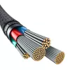 USB-A-auf-Lightning-Kabel Baseus P10355802111-00 — 1 m, 5V/2.4A, USB PD, Aramidfaser, Schwarz
