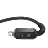 USB-A-auf-Lightning-Kabel Baseus P10355802111-00 — 1 m, 5V/2.4A, USB PD, Aramidfaser, Schwarz