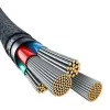 USB-A-auf-Lightning-Kabel Baseus 1 m 5 V 2,4 A Weiß, USB PD, 480 Mbit/s