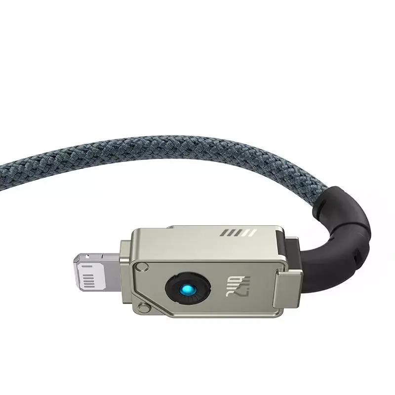 USB-A-auf-Lightning-Kabel Baseus 1 m 5 V 2,4 A Weiß, USB PD, 480 Mbit/s