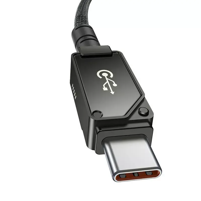 USB-C-auf-Lightning-Kabel Baseus Unbreakable 1m 20W – Aramidfaser, 480 Mbit/s, Schwarz