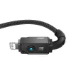 USB-C-auf-Lightning-Kabel Baseus Unbreakable 1m 20W – Aramidfaser, 480 Mbit/s, Schwarz