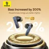 True Wireless In-Ear-Kopfhörer Baseus 35 True — Bluetooth 5.3, ANC, 8 h Wiedergabe (ANC aus), 65 h mit Ladehülle, 800 mAh Ladehülle, USB-C, schwarz
