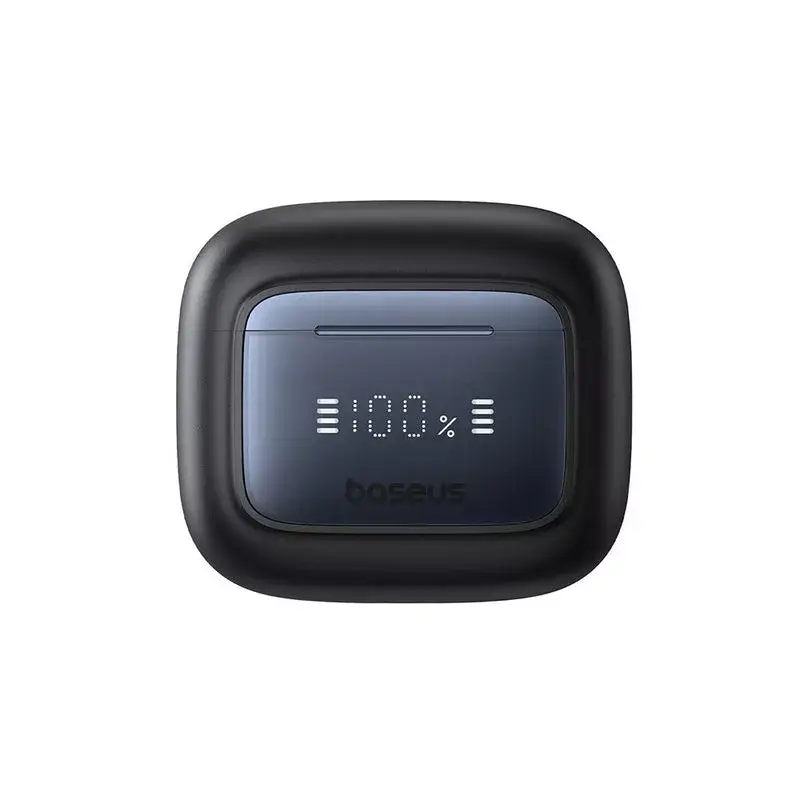 True Wireless In-Ear-Kopfhörer Baseus 35 True — Bluetooth 5.3, ANC, 8 h Wiedergabe (ANC aus), 65 h mit Ladehülle, 800 mAh Ladehülle, USB-C, schwarz