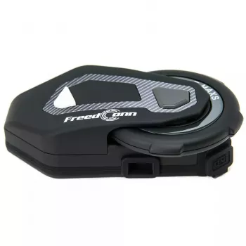Headset FreedConn T-MAX S V4 PRO SINGLE — Bluetooth 5.1, Intercom bis 1000 m, UKW-Radio, 11 h Sprechzeit, LiPo 500 mAh