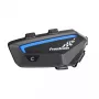 Motorrad-Intercom-Headset FreedConn FX Schwarz — Bluetooth 5.0, IP67, Reichweite 2000 m, 30 h Sprechzeit