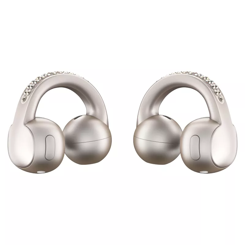 Headset Motorola Moto Buds Loop Bluetooth Ear-Clip-On binaural, Dolby Atmos, Bluetooth 5.0, ANC, 8 h Wiedergabe, Ladecase 520 mAh, Beige
