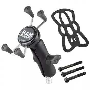 RAM Mounts X-Grip Telefonhalterung Motorrad Lenkerklemmung Schwarz