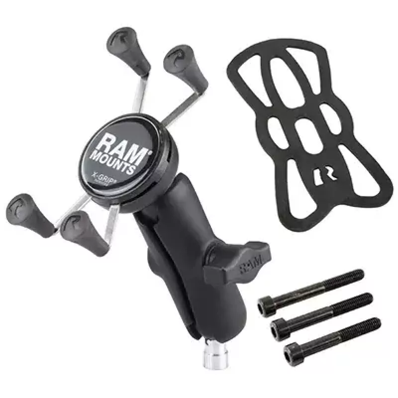 RAM Mounts X-Grip Telefonhalterung Motorrad Lenkerklemmung Schwarz