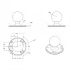 Rundplatte mit Kugel RAM Mounts RAM-202U