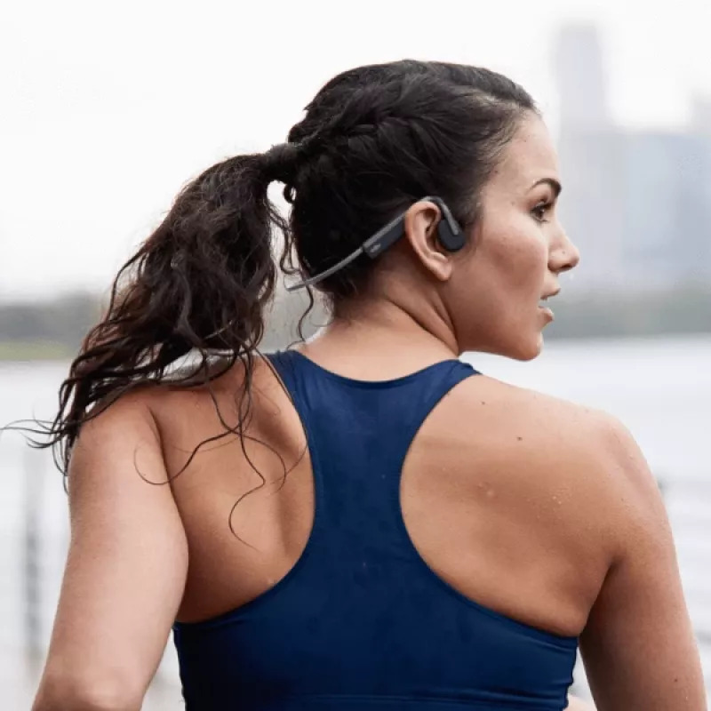 SHOKZ OpenMove Kopfhörer Kabellos Neck-Band Sport Bluetooth Grau