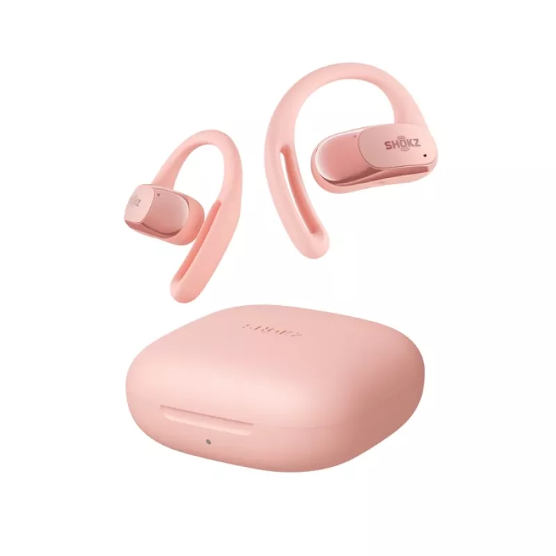 SHOKZ OpenFit Air Headset kabellos Ohrbügel Anrufe/Musik/Sport/Alltag Bluetooth Rose
