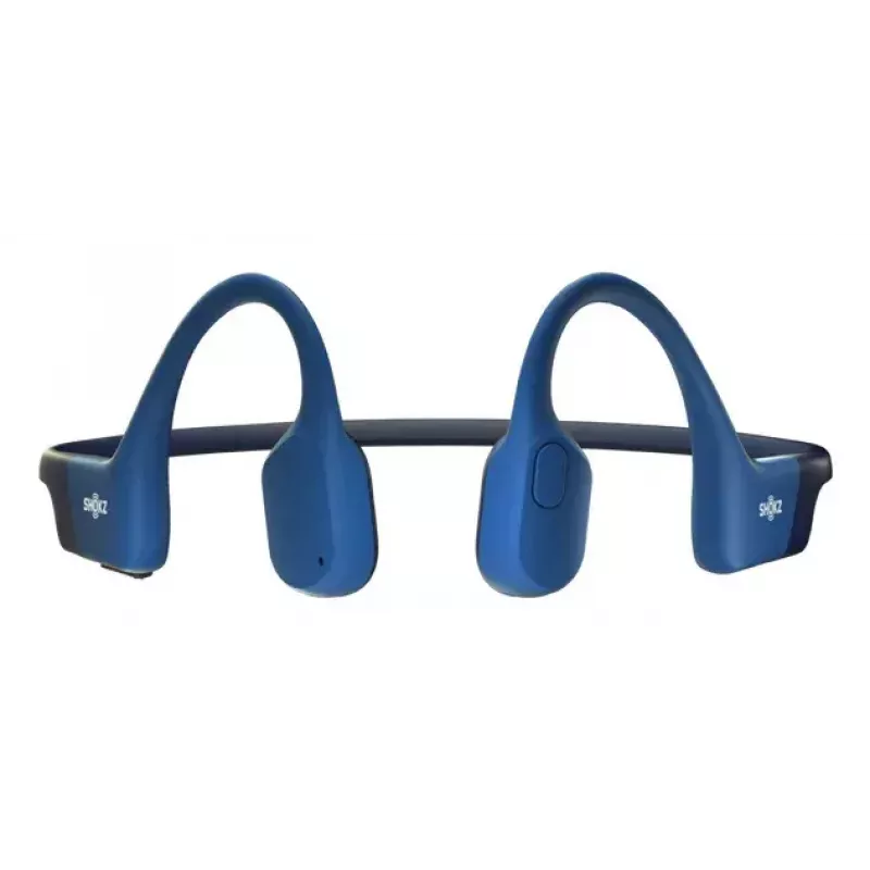Kabelloses Nackenbügel-Sport-Headset Shokz OpenRun — Knochenleitung, Bluetooth, 20–20000 Hz, 33 m, Blau