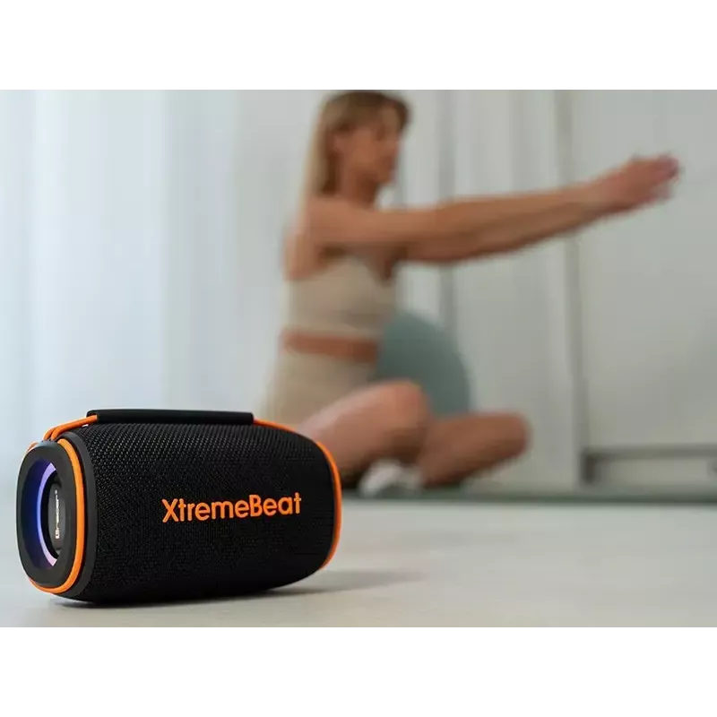 Stereo-Tragbarer-Lautsprecher TRACER XtremeBeat TWS — 15 W, IPX6, Bluetooth 5.3, 6 h, AUX/USB, Mikrofon
