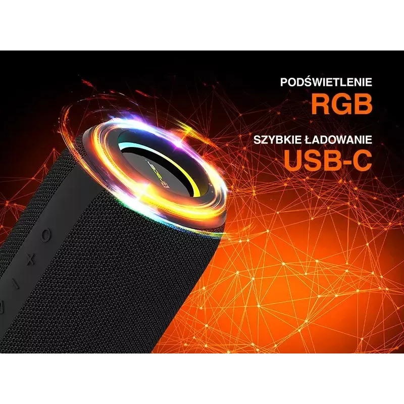 Stereo-Tragbarer-Lautsprecher TRACER XtremeBeat TWS — 15 W, IPX6, Bluetooth 5.3, 6 h, AUX/USB, Mikrofon