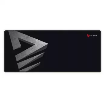Gaming-Mauspad SAVIO Precision Control L — 700×300×3 mm, Gummi, schwarz, gemusterte Oberfläche