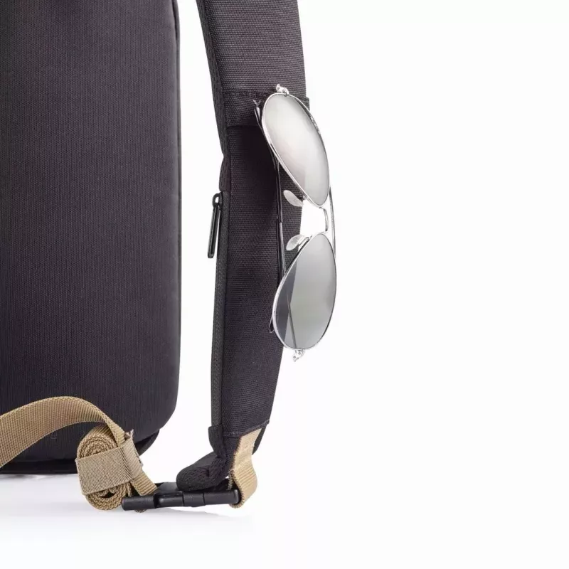 Diebstahlsicherer Rucksack XDDESIGN Bobby Sling – Schwarz, wasserabweisend, RFID-Taschen, Tablet-Fach, 4 l, 530 g