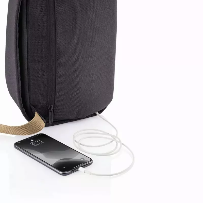 Diebstahlsicherer Rucksack XDDESIGN Bobby Sling – Schwarz, wasserabweisend, RFID-Taschen, Tablet-Fach, 4 l, 530 g
