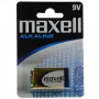 Alkaline-Einwegbatterie 9V MAXELL, 1,5 V, prismatisch 9V, 1 Stück, Blisterverpackung