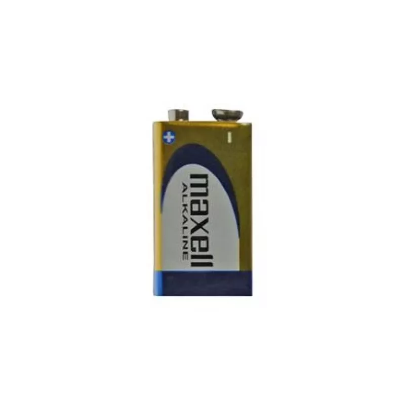 Alkaline-Einwegbatterie 9V MAXELL, 1,5 V, prismatisch 9V, 1 Stück, Blisterverpackung