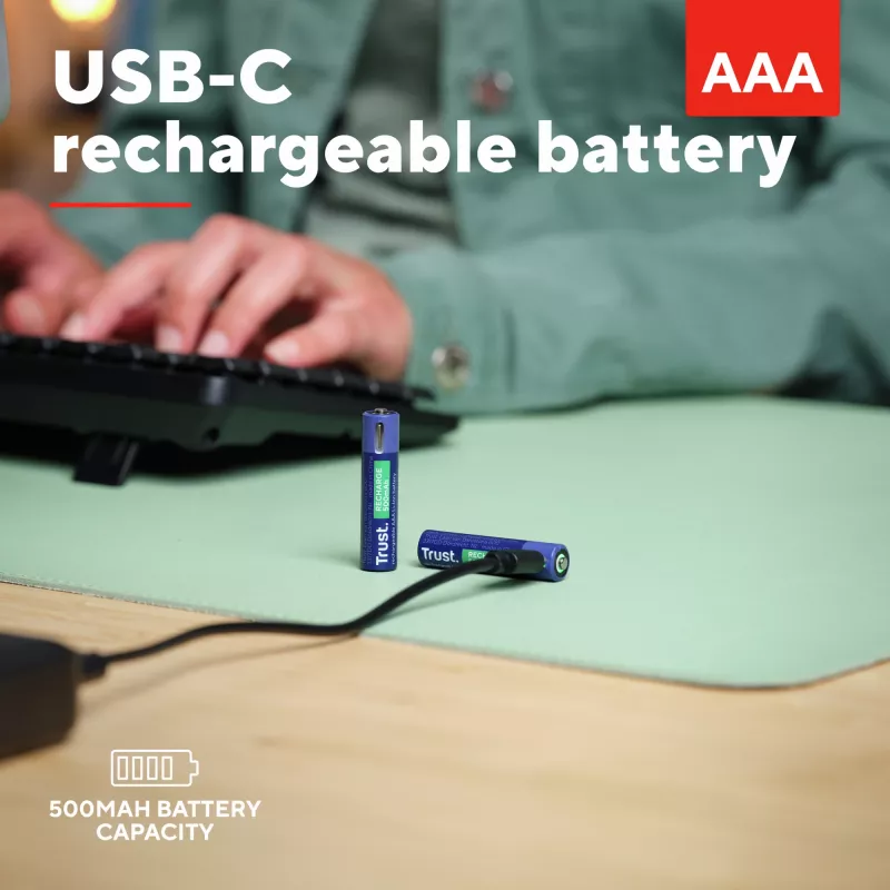 Trust 25585 Haushaltsbatterie Wiederaufladbarer Akku AAA