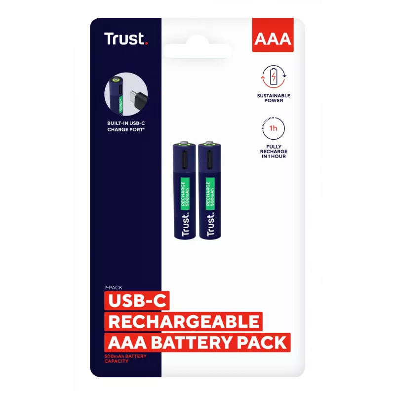 Trust 25585 Haushaltsbatterie Wiederaufladbarer Akku AAA