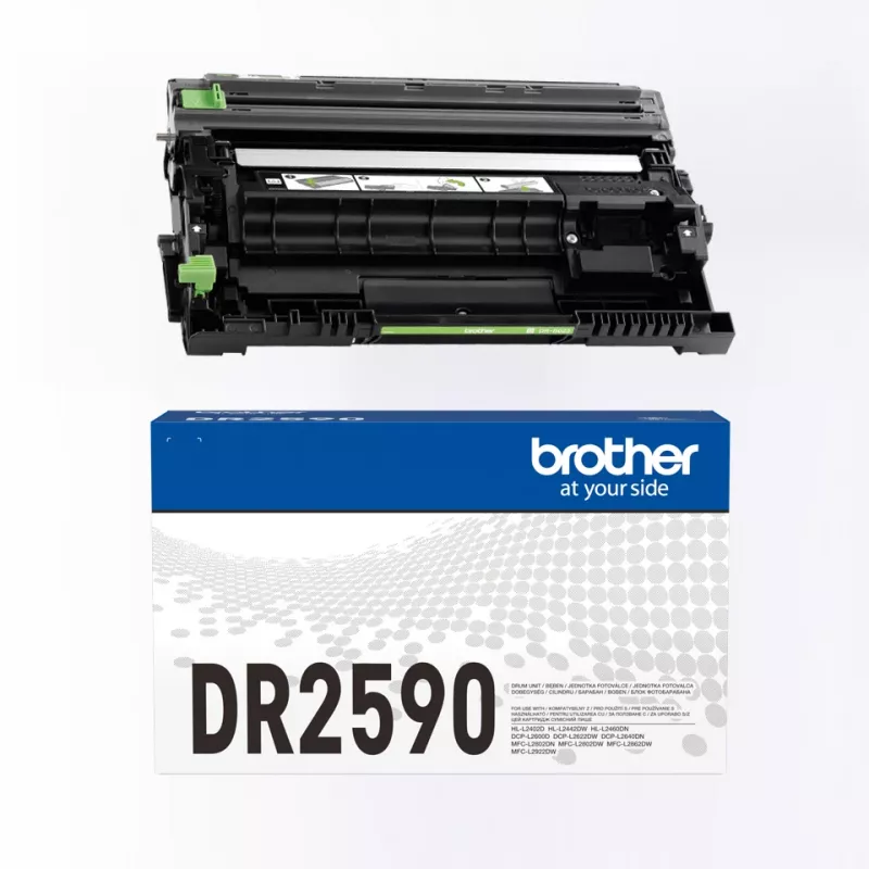 Trommeleinheit Brother DR-2590 Original schwarz für Laserdrucker, 15.000 Seiten Reichweite, 1 St.