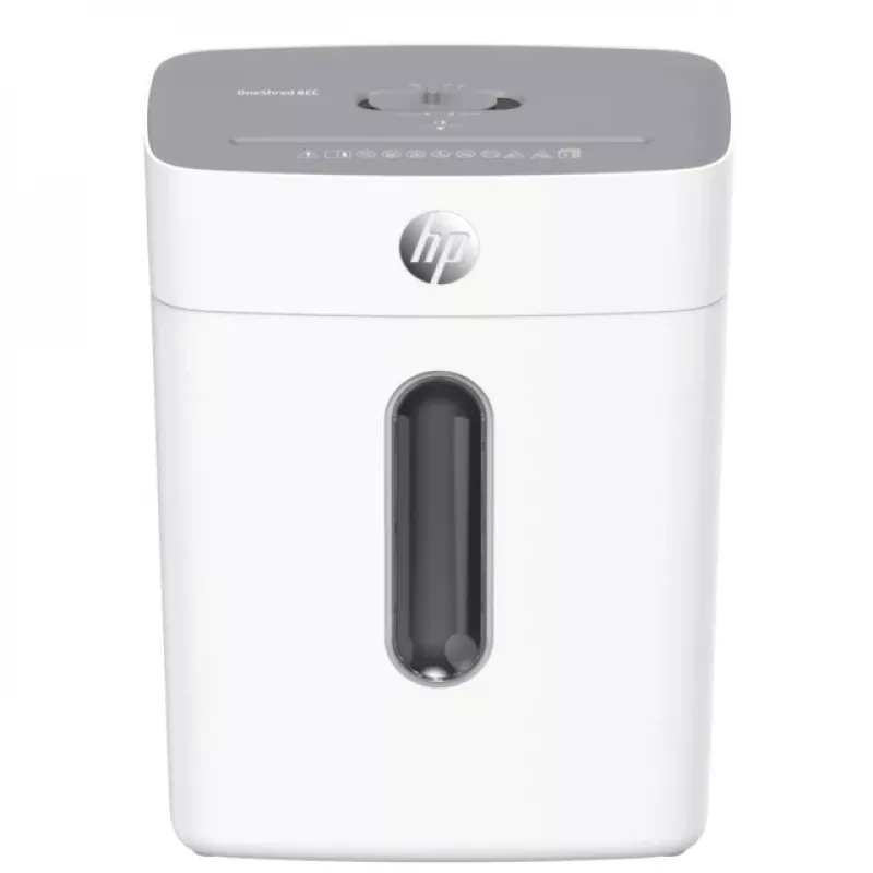 HP OneShred 8CC Aktenvernichter Partikelschnitt 68 dB 22 cm Weiß
