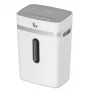 Aktenvernichter HP OneShred 12CC Partikelschnitt P-4 12-Blatt-Kapazität 22 cm Breite 23 L Korb 4×35 mm 65 dB Weiß
