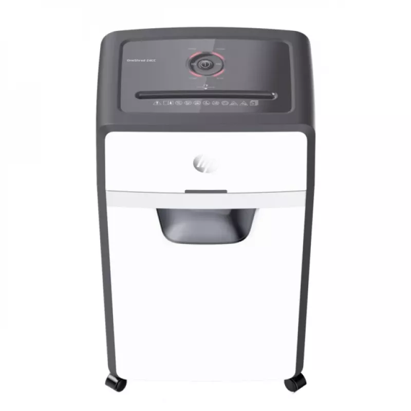 HP OneShred 24CC Aktenvernichter Partikelschnitt 65 dB 22 cm Weiß, Schwarz