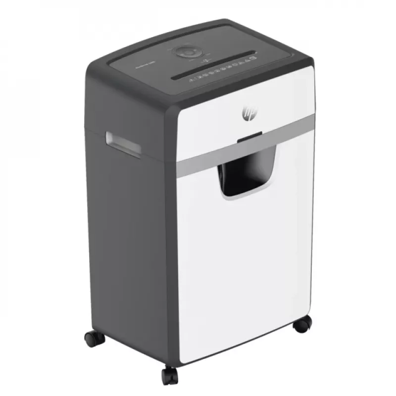 HP 2808 Aktenvernichter Mikroschnitt 65 dB 22 cm Weiß, Schwarz